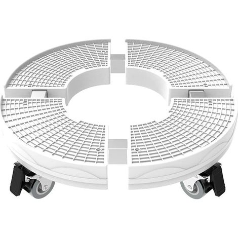 Robuster Pflanzenständer mit Rollen, Tragkraft 200 kg, verstellbarer runder Blumentopfständer für den Innen- und Außenbereich von 30 cm bis 50 cm Durchmesser auf Rollen