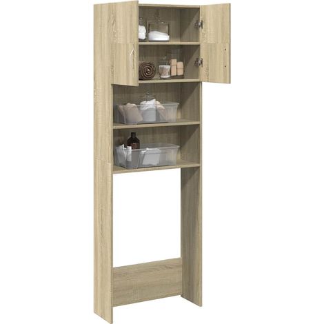 Maison Exclusive - Mobile Lavatrice Rovere Sonoma 64x25,5x190 cm Legno Multistrato