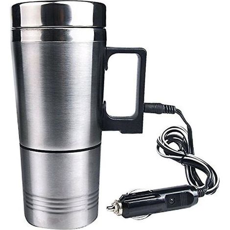Beheizbarer Becher fürs Auto, elektrischer Wasserkocher aus Edelstahl, Zigarettenanzünder (1/5)