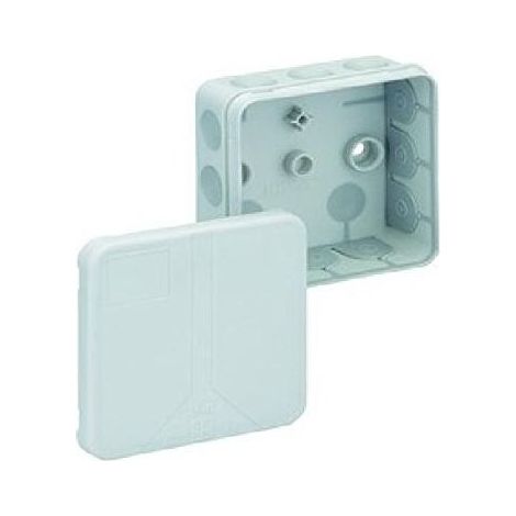 BOITE DE DÉRIVATION - IP55 - 2,5 MM² - 85 X 85 X 37 MM - FIXATION SUR LE MUR OU LE PLAFOND 2K-12-L