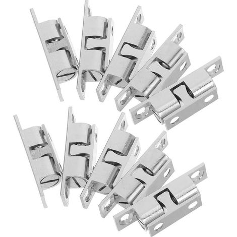 10 loquets à rouleau pour armoire en cuivre argenté (1/5)