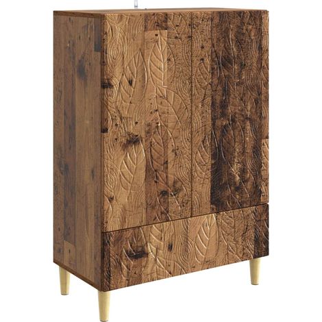 Sideboard Old Wood 66 x 34.5 x 95 cm Engineered Wood vidaXL