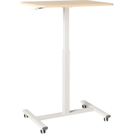 Manual Adjustable Laptop Stand ACADEMIA Light Brown/ White 65 cm 48 cm