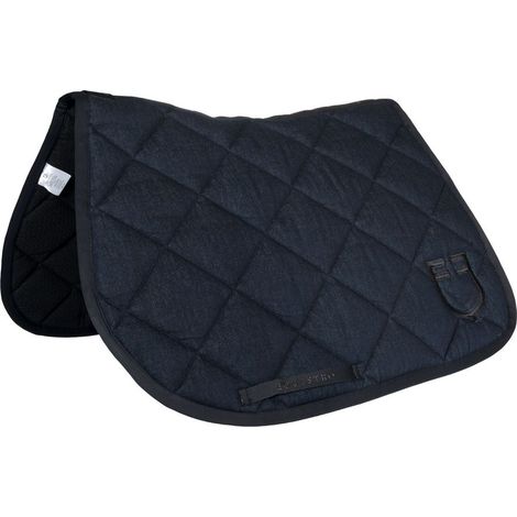 FULL, Blu: Sottosella da salto in tessuto tecnico effetto denim con trapuntatura a rombi (1/5)
