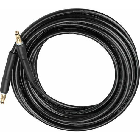 Tuyau pour Nettoyeur Haute Pression Karcher K2 K3 K4 K5 K6 K7-10m - Flexible Quick Connect avec Embouts en Laiton (1/5)