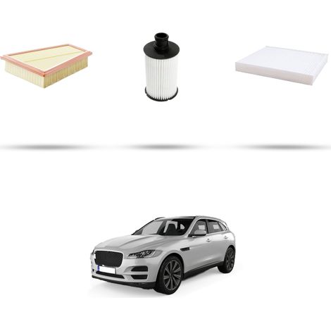 Kit tagliando 3 filtri compatibile con Jaguar F-Pace (X761) 3.0 280kw dal 2015 (1/4)