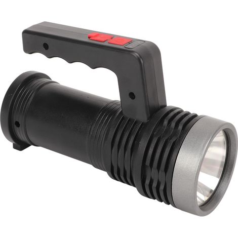 Lampe torche LED rechargeable USB, étanche IPX4, en alliage d'aluminium, projecteur LED portable avec éclairage latéral COB (1/5)