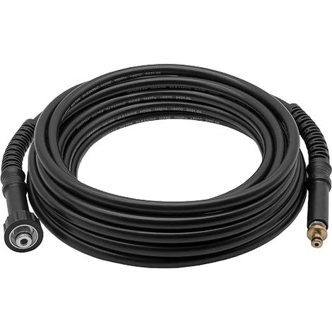 Manguera de alta presión de 6 m – 10 mm / M22 – Compatible con Kärcher K2 (modelo anterior) – Conexiones de acero inoxidable – Para limpiadoras de alta presión