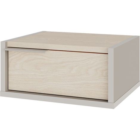 Table de chevet murale en bois "Eco" - 40 x 30 x 19 cm - Grès