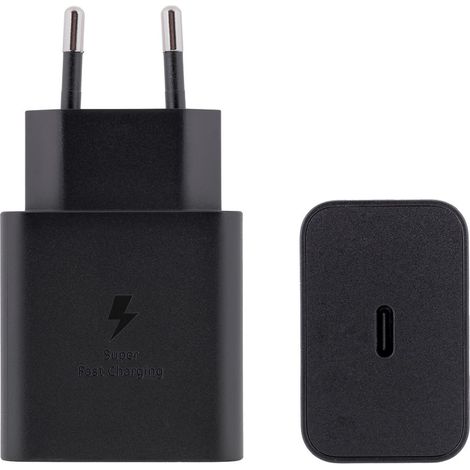 Chargeur secteur sans câble Samsung 45 W type C GaN pour appareils Galaxy Noir (1/5)