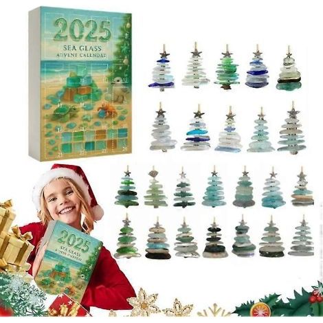 Adventskalender aus Treibglas, Weihnachtsüberraschungsbox - 2026 (1/4)
