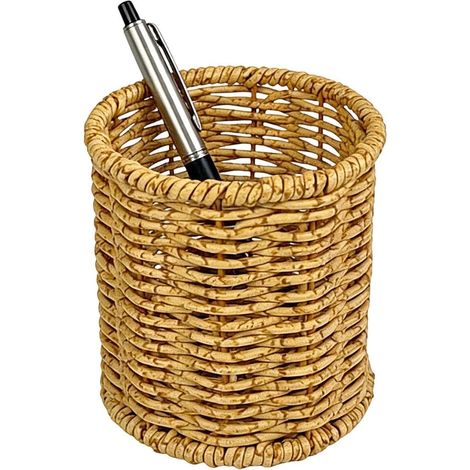 Stifthalter für den Schreibtisch Rattan Bleistift