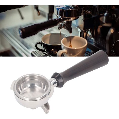 Nuova 58-mm-Doppelauslauf-Kaffeemaschine mit Edelstahlgriff, Modell F, Farbe: Lila-Sandelholz (1/5)