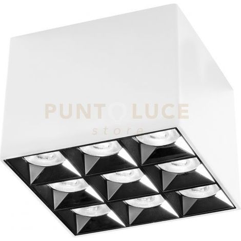 Plafoniera/Applique GFA 9 Punti Luce 36W 2850lm 4000K Bianco Satinato con Ottica Antiabbaglio - Gealuce