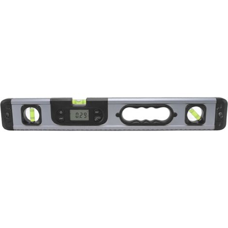 Digitale Wasserwaage aus Aluminiumlegierung, 4x90°, 2x180°, professionelle elektronische Wasserwaage für Messungen, schwarz