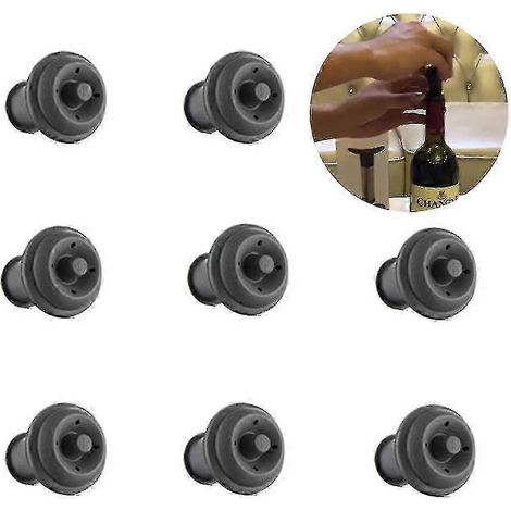 Bouchons en silicone pour pompe à vide - Lot de 8 bouchons de conservation du vin sous vide g20242608744 (1/5)