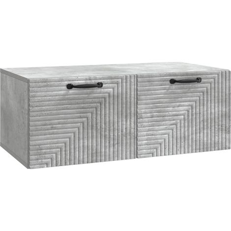 Maison Exclusive - Mobile Porta TV da Muro Grigio Cemento 78,5 x 41 x 30 cm (1/5)