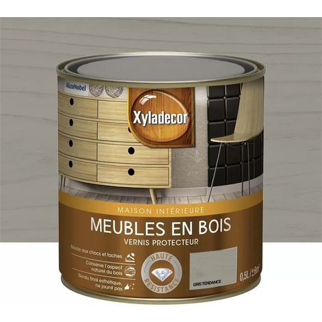 Vernis Xyladécor Meubles en bois Gris tendance 0,5 L (1/3)