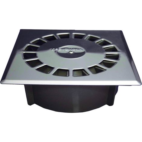 Siphon Vertical Standard En Acier Inoxydable, Drain Pvc, T-88i 15 X 15 Cm / ø75 - 50 Mm. 165 X 165 X 57 Mm
