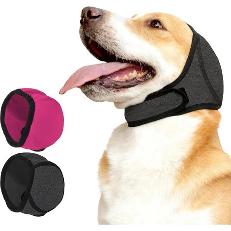 2 Pièces Cache-Oreilles pour Chien,Réglables Snood Chien,Garder Au Chaud et Protéger Contre Le Froid,Toilettage,Bain et Natation(M)