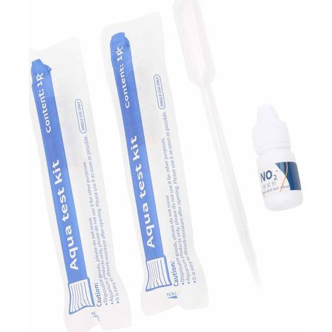 Test rapide et pratique de l'azote nitrique (NO2) pour aquarium : réactif de test pour l'inspection de la qualité de l'eau (1/5)