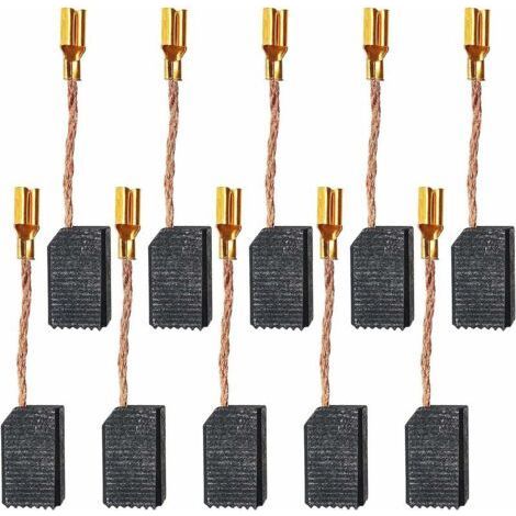 10 Pièces Balais de Charbon Accessoires pour Outils Électriques Balai de Charbon pour Meuleuse d'Angle Électrique (15 x 8 x 5mm),T-Audace (1/5)