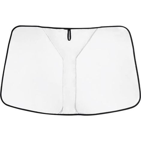 Pare-soleil pour pare-brise de voiture, polyester réfléchissant, bloque la chaleur et le soleil. Pare-soleil pliable qui garde votre véhicule au frais (1/5)