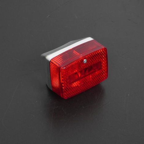 Feu arrière RSM pour Mobylette MBK 50 51 chrome / rouge Neuf (1/3)