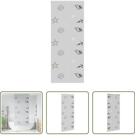 Intimité salle de bain - Store enrouleur de douche 100x240 cm largeur du tissu 96 cm (1/5)