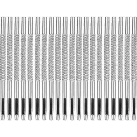 Set mit 20 verchromten Lederlochern aus Kohlenstoffstahl in verschiedenen Größen für Uhrenarmbänder, Gürtel und Bastelarbeiten (2 mm) (1/5)