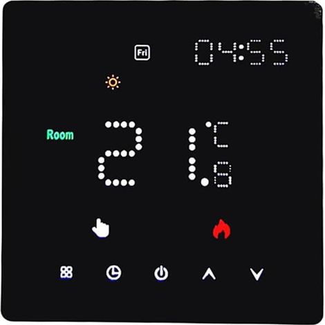 Controlador de temperatura de caldera/calentador de agua 3A, versión de control de sonido, termostato ajustable para sistemas de calentamiento de agua, temporizador de temperatura programable, ajuste  (1/5)