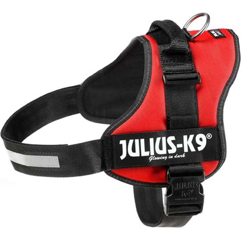 Pettorina Julius K9 PowerHarness per città e passeggiate Tg 2XL misura 3 torace 82-115 cm peso 40-80 kg - Rosso (1/5)