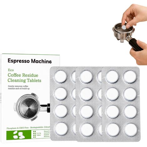 Pack de 24 pastilles de nettoyage 1.5 g compatibles Sage et Breville, Pour machines à café expresso automatiques et semi-automatiques, Nettoyage en profondeur et entretien interne (1/5)