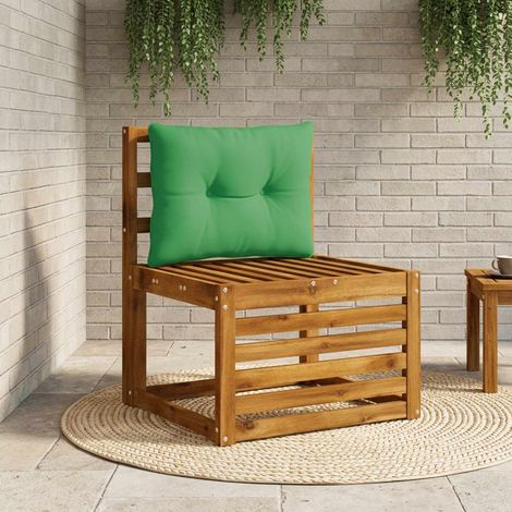 vidaXL Cojín de respaldo PUTTEN 100% Poliéster Verde 60 x 40 x 10 cm (1/5)