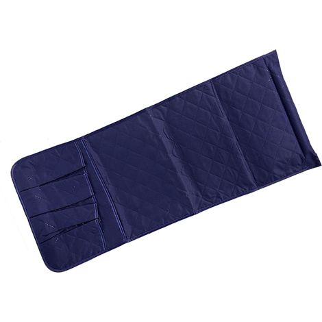 Organizer da bracciolo per divano, borsa laterale da appendere per cellulare, telecomando TV, blu 89 x 33 cm / 35 13 pollici. (1/5)