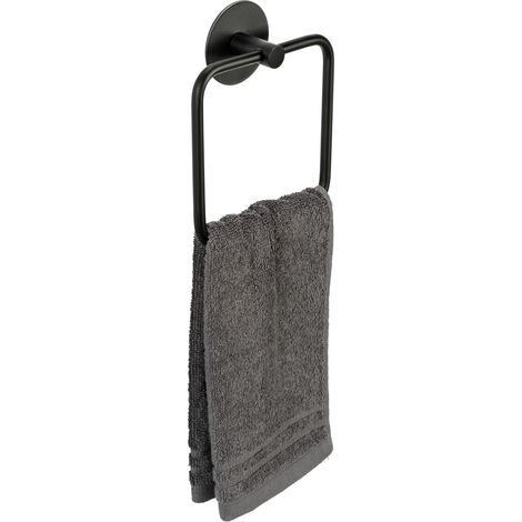Schöner Wohnen Handtuchring Meleto Schwarz Handtuchhalter Handtücher Badezimmer Duschen (1/5)