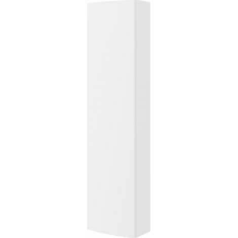 Colonna bagno sospesa reversibile 33x140 cm bianco lucido con un'anta (1/4)