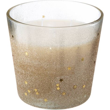 Kerze 3 Dochte - Golden