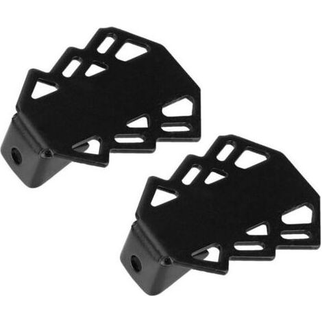 Pédales de vélo - Noires - 1 paire - Pédales arrière VTT - Pédales antidérapantes - Avec trous de 5 mm (1/5)