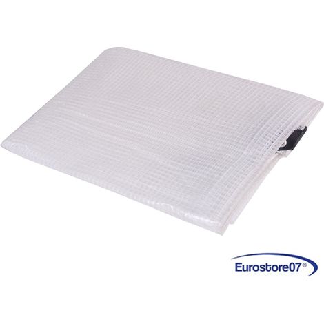 Telo Tenda Polietilene Retinato Trasparente Con Occhielli rinforzato Cm 300x100 (1/4)