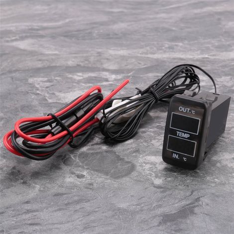 Double Affichage de la TempéRature à L'IntéRieur et L'ExtéRieur Voiture Capteur pour Prado Prius (1/5)