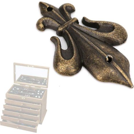 8 Pices Bronze Coin Protecteur Bord Pare-chocs De Scurit Mtal Vintage Meubles Coin Garde Ton Pour La Dcoration D'armoire De Bureau Domicile (1/5)