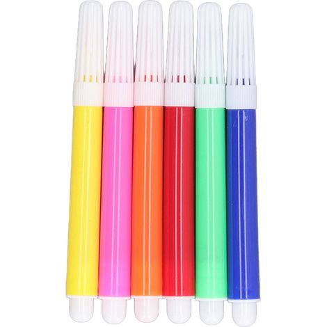 Lot de 6 marqueurs peinture acrylique à base d'eau pour dessins, accessoires consommables d'imprimante. (1/5)