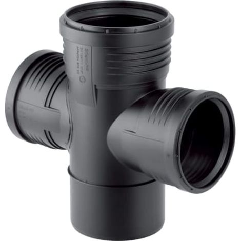 Geberit Silent-PP Derivación 87,5° doble, 390.665.14.1