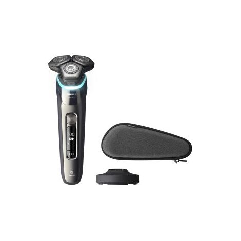 AFEITADORA PHILIPS S9974/35 3 CABEZALES FLEXIBLES USO EN HUMEDO Y SECO INALAMBRICA BASE DE CARGA
