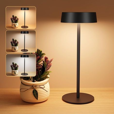 Lampe de Table Solaire Extérieur Sans Fil, Rechargeable Solaire et USB-C (1/5)