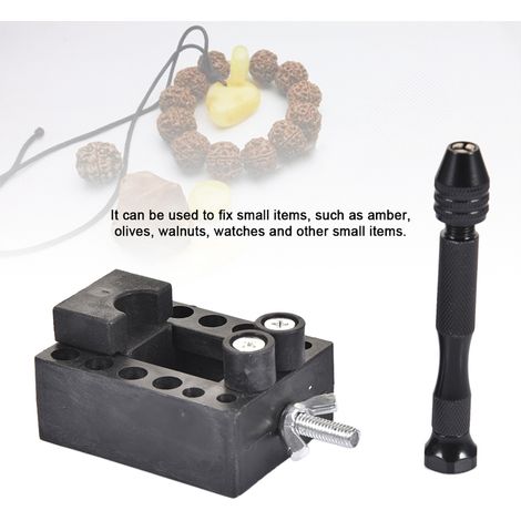 Ensemble de perceuse à main avec mini forets hélicoïdaux pour la fabrication de bijoux et le bricolage - Outil rotatif multifonction (1/5)