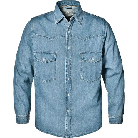 SIR SAFETY SYSTEM Chemise de travail en jean manches longues bleu Taille XXL