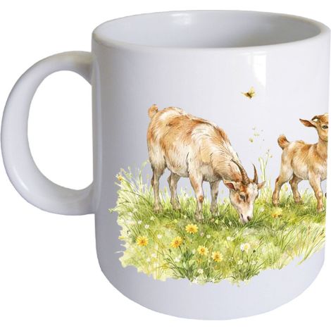 Mug en céramique chèvres 35 cl CBKréation (1/2)