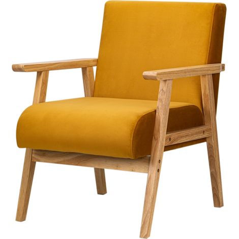 Nordlys - Fauteuil de Salon Scandinave avec Structure Bois (1/5)